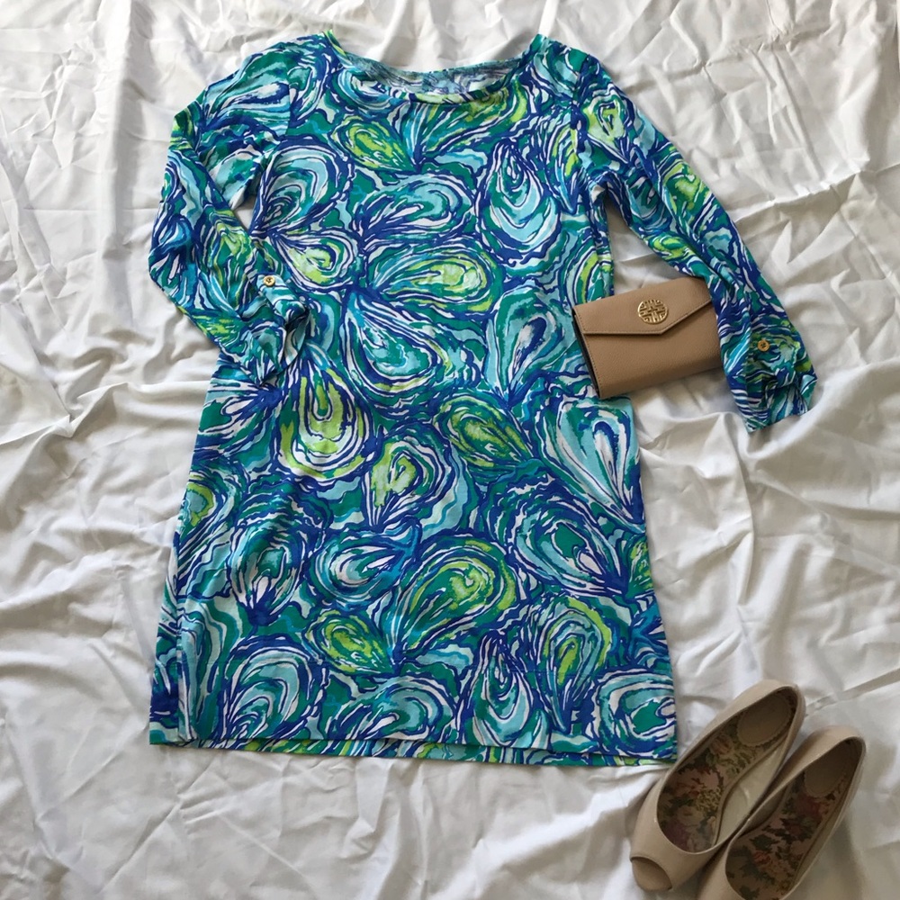 Oyster Print dress. Beautiful and fun!